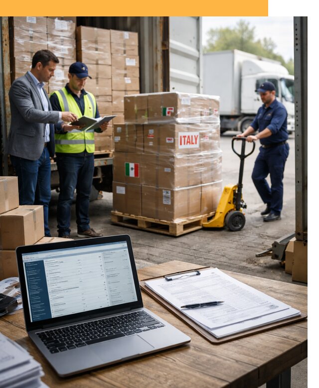 Доставка грузов из Италии: морские и авиаперевозки от 18284