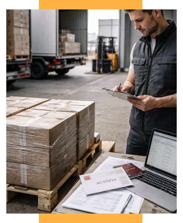 Доставка в Австрию от 66027 р. Логистика и экспорт СетСервис-Гбк