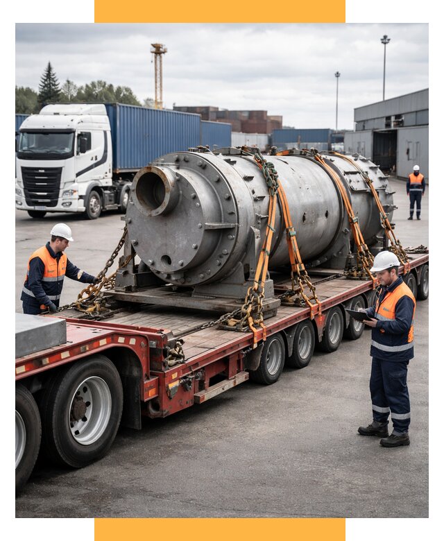 Перевозка тяжеловесных грузов под ключ от 152370 р. | СетСервис-Гбк